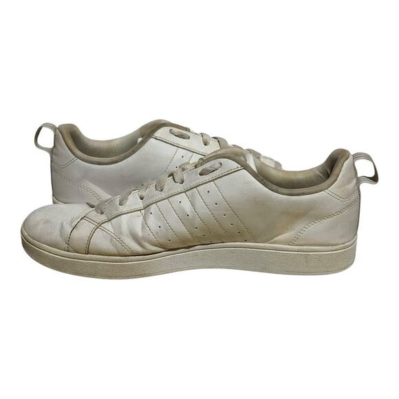 Adidas VL Court 2.0 White Silver Sneakers Men's Size 9 Classic Casual low Top - Picture 6 of 8